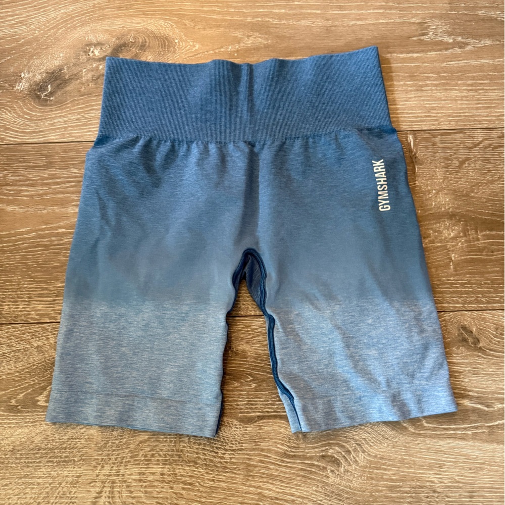 Gymshark Blue Gray Bike Shorts